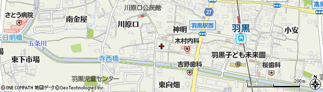 犬山羽黒郵便局周辺の地図