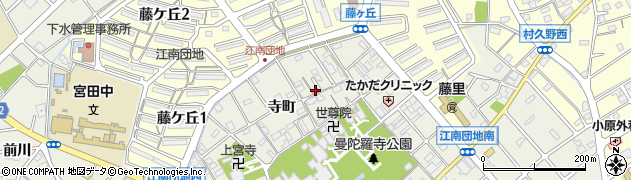 愛知県江南市前飛保町寺町66周辺の地図