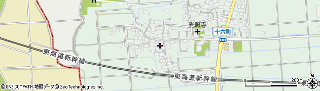 岐阜県大垣市十六町125周辺の地図
