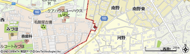 愛知県一宮市浅井町尾関同者33周辺の地図