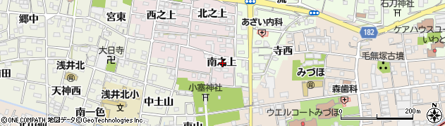 愛知県一宮市浅井町河田南之上周辺の地図