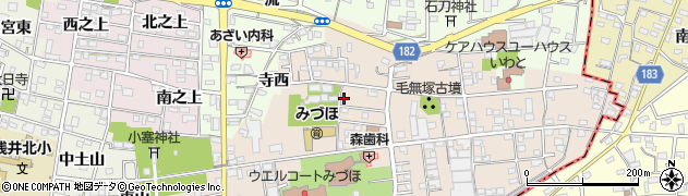 愛知県一宮市浅井町尾関同者108周辺の地図