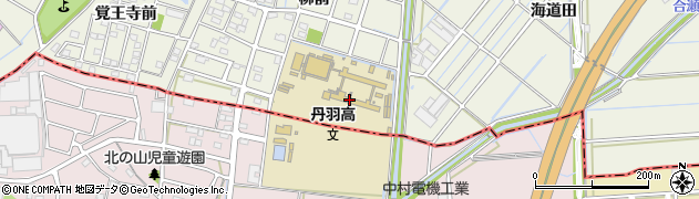 丹羽高校周辺の地図