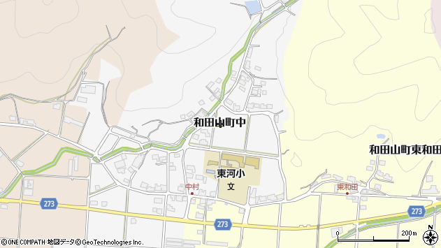 〒669-5226 兵庫県朝来市和田山町中の地図