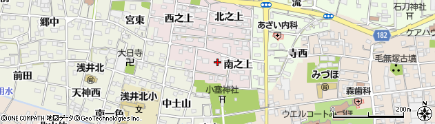 愛知県一宮市浅井町河田（宮浦）周辺の地図