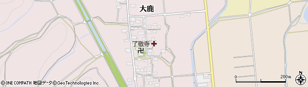 滋賀県米原市大鹿215周辺の地図