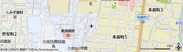 岐阜県大垣市美和町1852周辺の地図