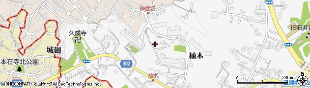 神奈川県鎌倉市植木416周辺の地図