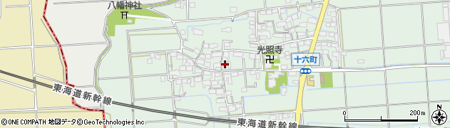 岐阜県大垣市十六町148周辺の地図