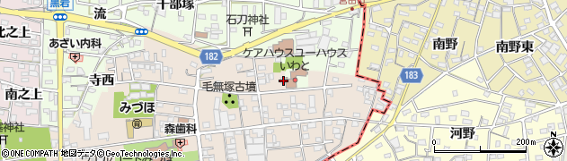 愛知県一宮市浅井町尾関同者52周辺の地図