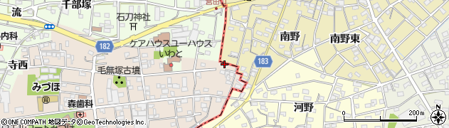 愛知県一宮市浅井町尾関同者30周辺の地図