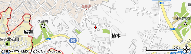 神奈川県鎌倉市植木412周辺の地図
