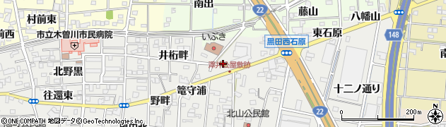セブンイレブン一宮黒田北店周辺の地図