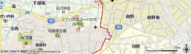 愛知県一宮市浅井町尾関同者61周辺の地図
