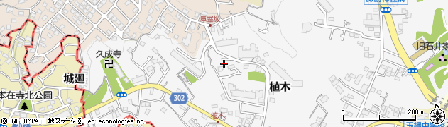 神奈川県鎌倉市植木417周辺の地図