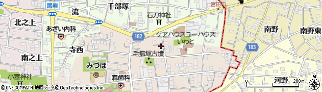 愛知県一宮市浅井町尾関同者38周辺の地図