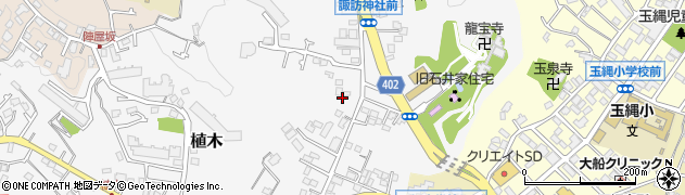 神奈川県鎌倉市植木185周辺の地図