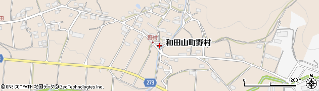 兵庫県朝来市和田山町野村445周辺の地図