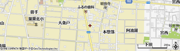 愛知県一宮市光明寺古屋敷109周辺の地図