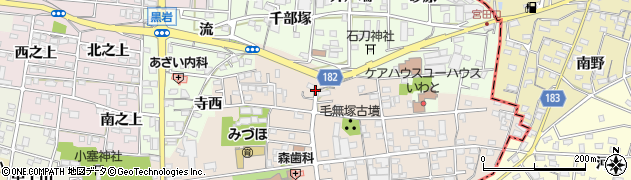 愛知県一宮市浅井町尾関同者22周辺の地図