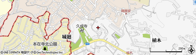 神奈川県鎌倉市植木478周辺の地図