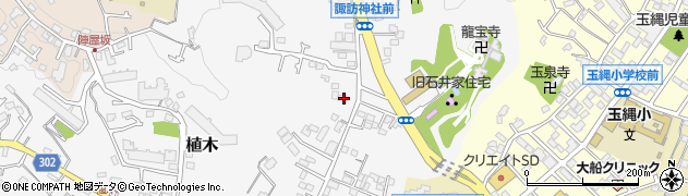 神奈川県鎌倉市植木189周辺の地図