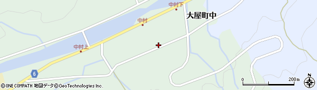兵庫県養父市大屋町中1086周辺の地図