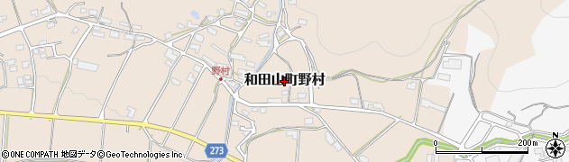 兵庫県朝来市和田山町野村周辺の地図