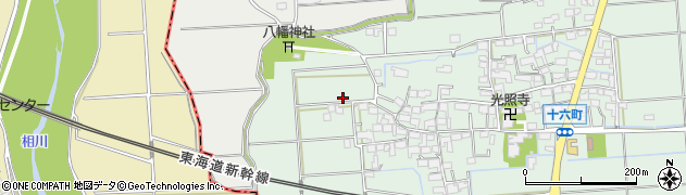 岐阜県大垣市十六町26周辺の地図