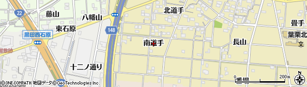 愛知県一宮市光明寺（南道手）周辺の地図