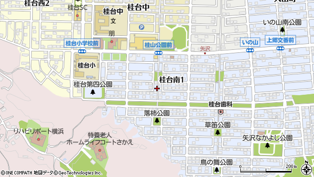 〒247-0033 神奈川県横浜市栄区桂台南の地図