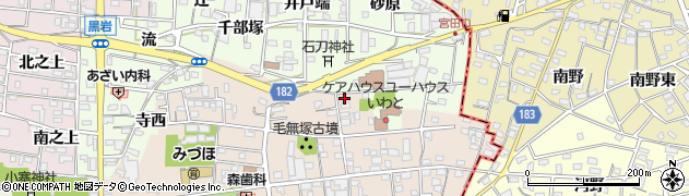 愛知県一宮市浅井町尾関同者42周辺の地図