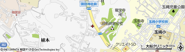 神奈川県鎌倉市植木126-4周辺の地図
