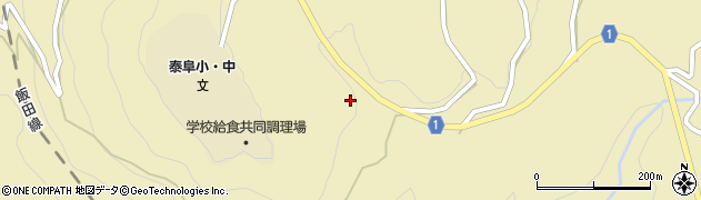 飯田富山佐久間線周辺の地図