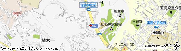 神奈川県鎌倉市植木111周辺の地図