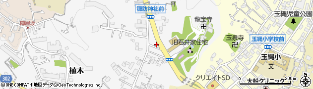 神奈川県鎌倉市植木115周辺の地図