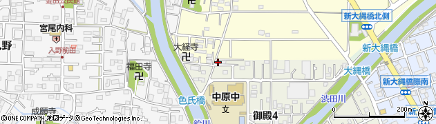 鈴川東公園周辺の地図