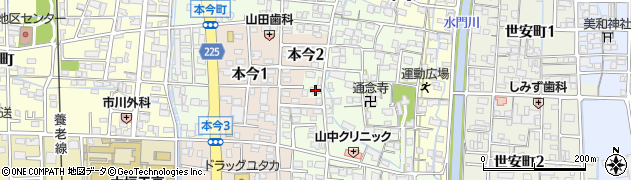 岐阜県大垣市本今町301周辺の地図