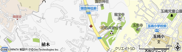 神奈川県鎌倉市植木112周辺の地図