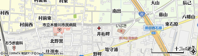 愛知県一宮市木曽川町黒田井桁畔133周辺の地図