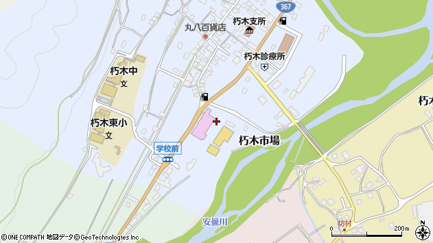 〒520-1401 滋賀県高島市朽木市場の地図