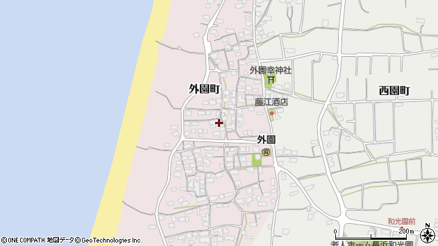 〒693-0042 島根県出雲市外園町の地図