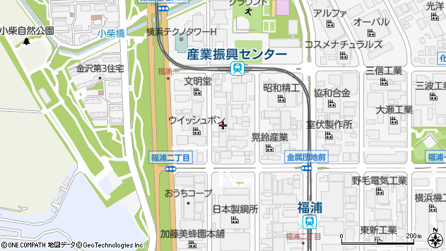 〒236-0004 神奈川県横浜市金沢区福浦の地図