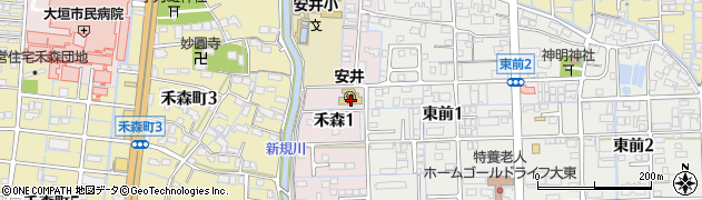 大垣市立　安井幼稚園周辺の地図