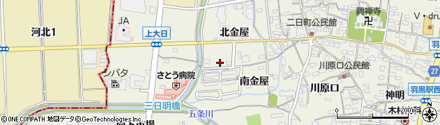 愛知県犬山市羽黒北金屋62周辺の地図