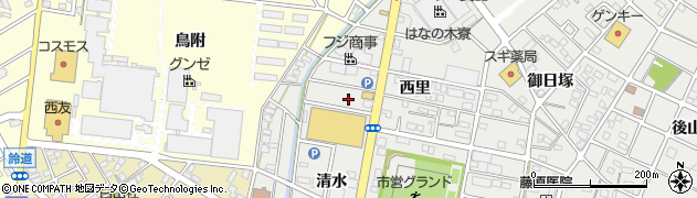 愛知県江南市高屋町西里56周辺の地図