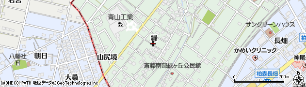愛知県扶桑町（丹羽郡）斎藤（緑）周辺の地図