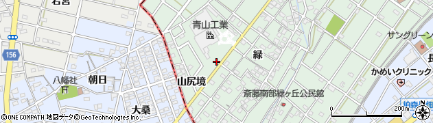 愛知県丹羽郡扶桑町斎藤小垂周辺の地図