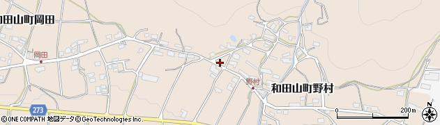兵庫県朝来市和田山町野村181周辺の地図