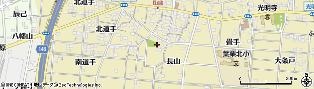 愛知県一宮市光明寺山屋敷180周辺の地図